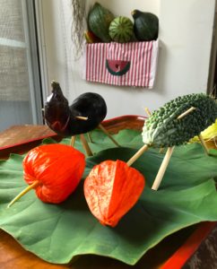 お盆にお野菜from Hirosima＠Kyoto, Aug.12, 2016