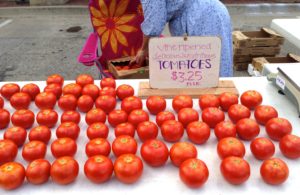 Tomato, Tomato, Tomato @ Farmers' Market, Champaign, August3, 2016