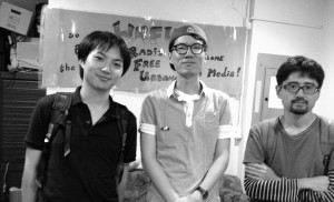 Ryoichi-san, Alex-san, Yohei-san@WRFU studio, August29, 2014