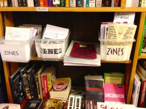 ZineがBooksやPeriodicalsとともに並ぶ＠Housman Bookshop, London, Sept.2014