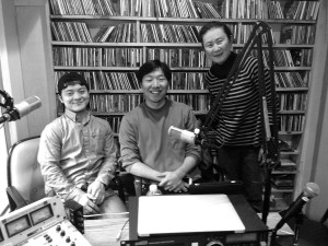 写真左からKazuma, Hiroki, Mugiko@WRFU-Studio, Urbana, March18, 2016