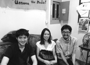 Kokoro-san, Mitsuko-san, Yohei-san@WRFU Studio, August22,2014