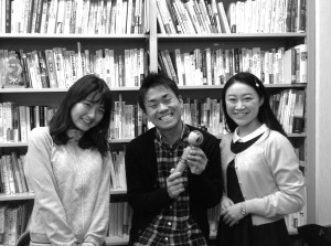 Nishiki-san, Menaka-kun,Imari-san &Kokeshi@Kobe, Feb.12, 2015
