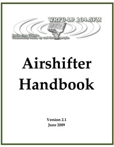 WRFU_AirshifterHandbook_June2009　表紙