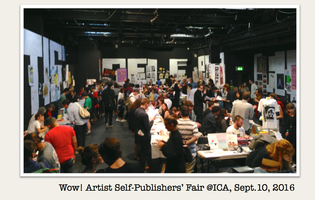 Artist Self-Publishers' Fair @ ICA, Sept.10, 2016